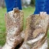 Miami Shoe SHOES Gold West Party Boots