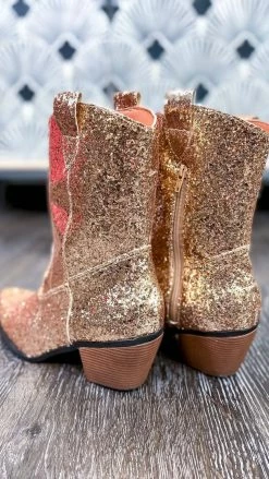 Miami Shoe SHOES Gold West Party Boots