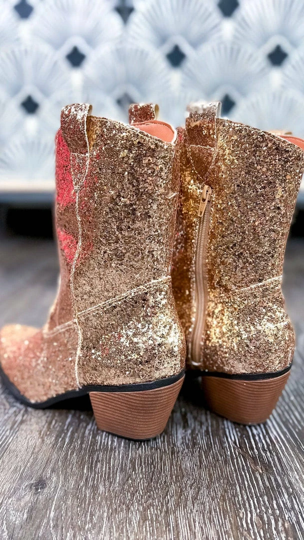 Miami Shoe SHOES Gold West Party Boots