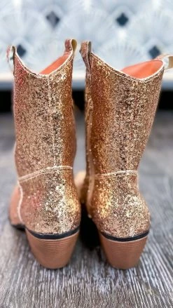 Miami Shoe SHOES Gold West Party Boots