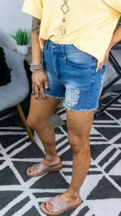 Crazy Train Gone Junkin' Denim Shorts