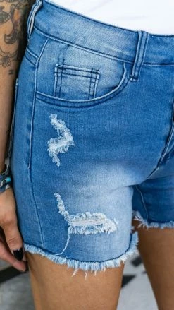 Crazy Train Gone Junkin' Denim Shorts