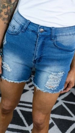 Crazy Train Gone Junkin' Denim Shorts