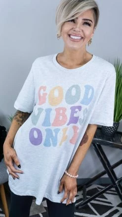 Golden Rose Co Good Vibes Only Tee GRAPHIC TEES