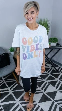 Golden Rose Co Good Vibes Only Tee GRAPHIC TEES