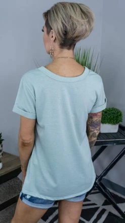 The ZigZag Stripe Green Changing Rules Top [NO RETURNS] TOPS & TUNICS