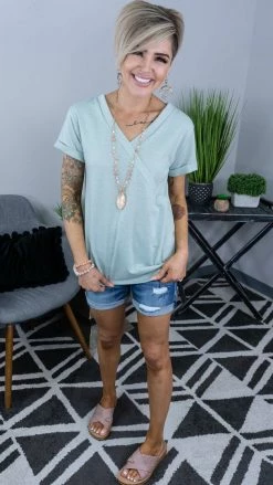 The ZigZag Stripe Green Changing Rules Top [NO RETURNS] TOPS & TUNICS