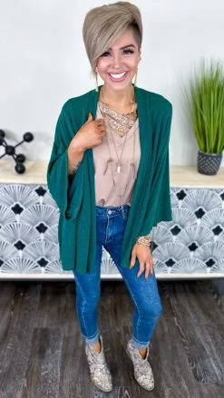 The ZigZag Stripe OUTERWEAR Green Chime In Cardigan