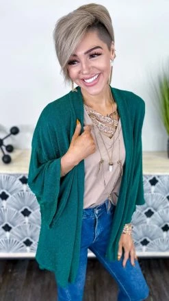 The ZigZag Stripe OUTERWEAR Green Chime In Cardigan