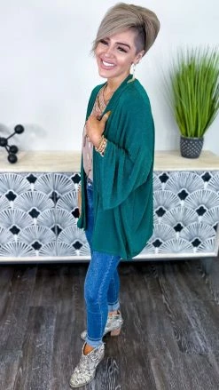 The ZigZag Stripe OUTERWEAR Green Chime In Cardigan
