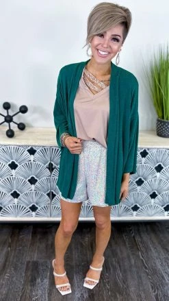 The ZigZag Stripe OUTERWEAR Green Chime In Cardigan
