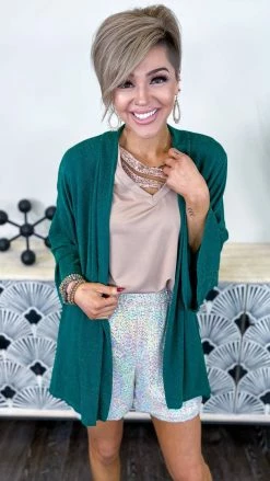 The ZigZag Stripe OUTERWEAR Green Chime In Cardigan