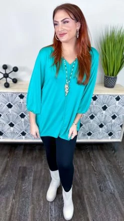 The ZigZag Stripe Green City Drives Top TOPS & TUNICS