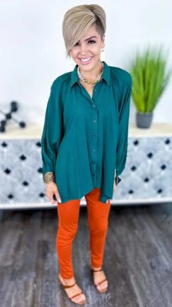 The ZigZag Stripe Green Closet Staple Top