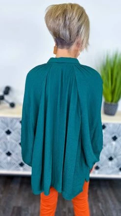 The ZigZag Stripe Green Closet Staple Top