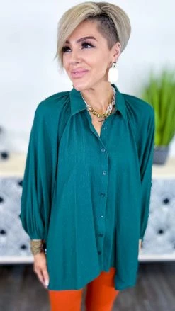 The ZigZag Stripe Green Closet Staple Top