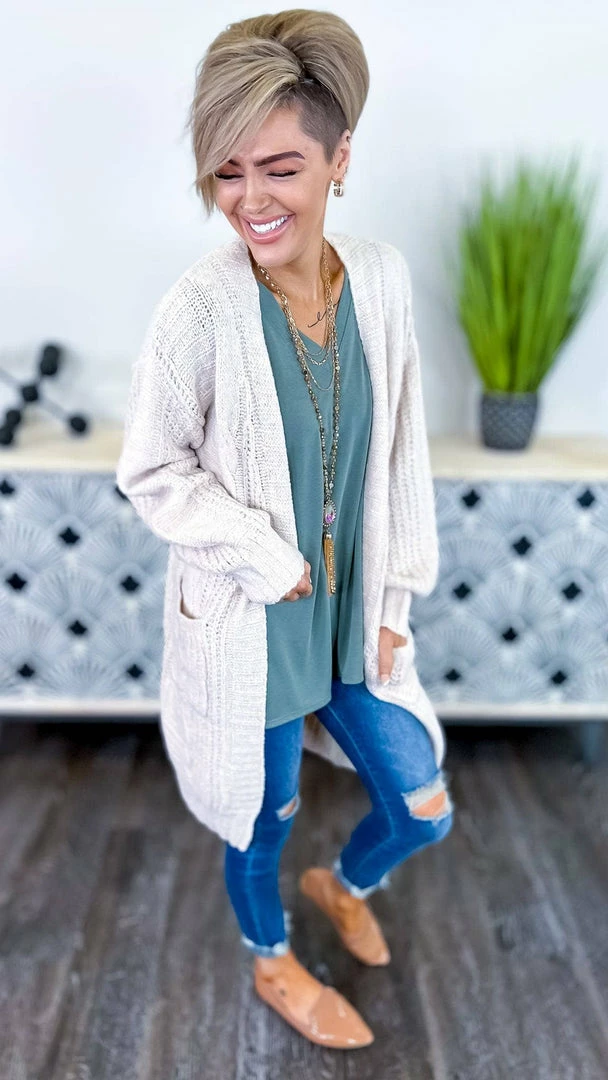 The ZigZag Stripe Green Crowded Streets Top Long Sleeve Tops