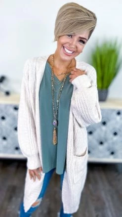 The ZigZag Stripe Green Crowded Streets Top Long Sleeve Tops