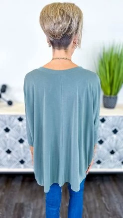 The ZigZag Stripe Green Crowded Streets Top Long Sleeve Tops