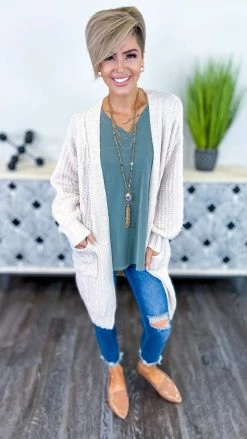 The ZigZag Stripe Green Crowded Streets Top Long Sleeve Tops