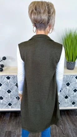 The ZigZag Stripe OUTERWEAR Green Cypress Grove Vest [NO RETURNS]