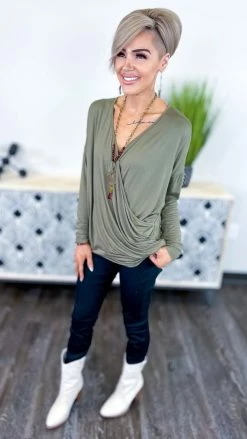 The ZigZag Stripe Green Divine Life Top [NO RETURNS]