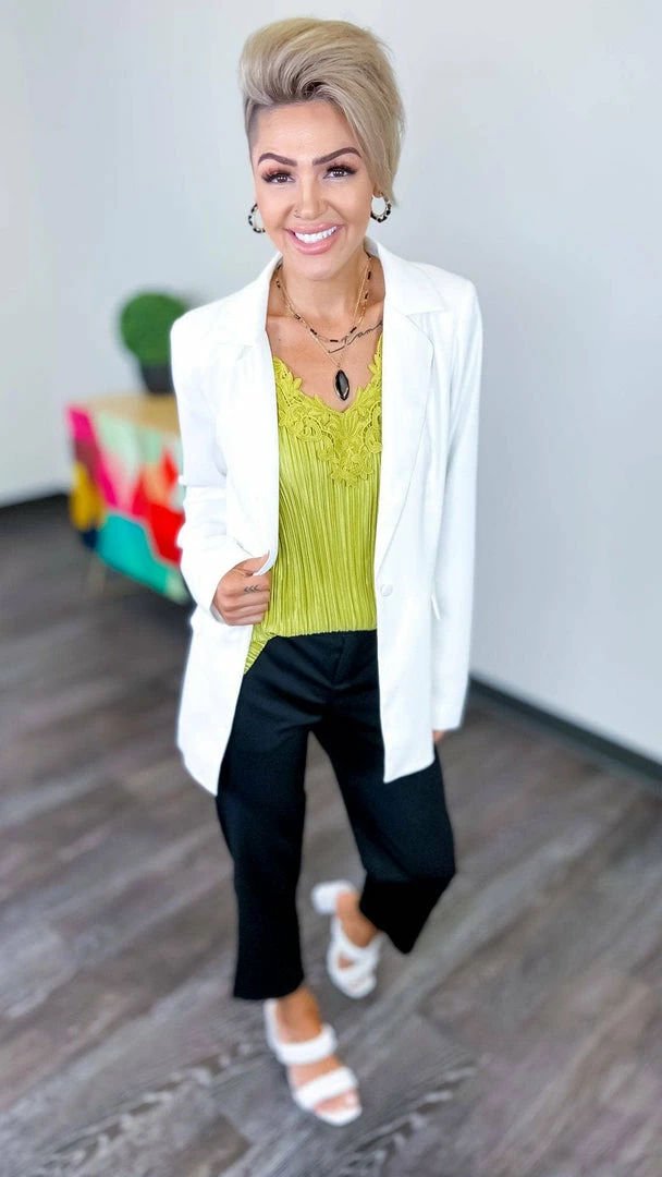 The ZigZag Stripe TOPS & TUNICS Green Everyday Elegance Tank