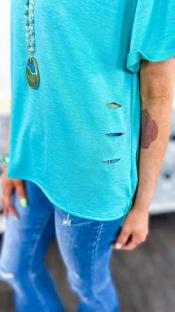 The ZigZag Stripe Green Flirtatious Friendship Top [NO RETURNS] TOPS & TUNICS