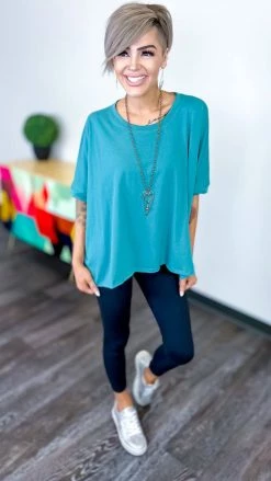 The ZigZag Stripe TOPS & TUNICS Green Home For Now Top