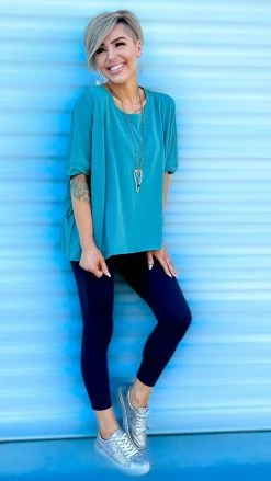 The ZigZag Stripe TOPS & TUNICS Green Home For Now Top