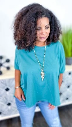 The ZigZag Stripe TOPS & TUNICS Green Home For Now Top