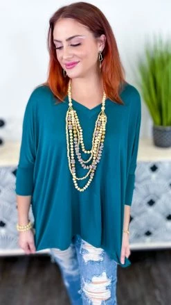 The ZigZag Stripe TOPS & TUNICS Green Indulge In Me Top