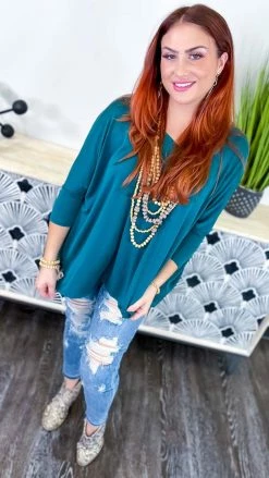 The ZigZag Stripe TOPS & TUNICS Green Indulge In Me Top