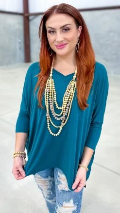 The ZigZag Stripe TOPS & TUNICS Green Indulge In Me Top