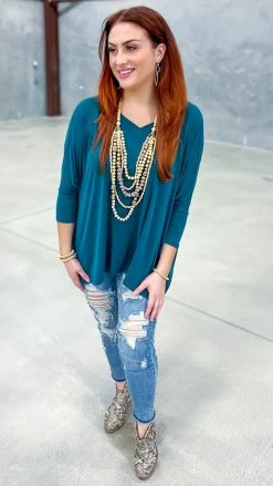 The ZigZag Stripe TOPS & TUNICS Green Indulge In Me Top