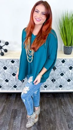 The ZigZag Stripe TOPS & TUNICS Green Indulge In Me Top