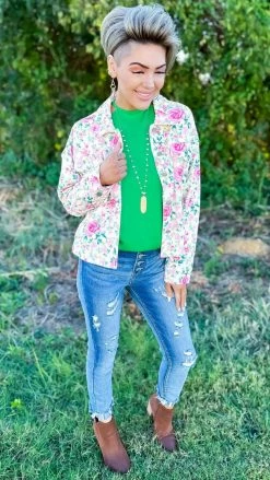 The ZigZag Stripe Green Modern Ideas Tank TOPS & TUNICS