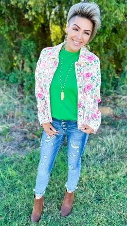 The ZigZag Stripe Green Modern Ideas Tank TOPS & TUNICS