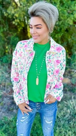 The ZigZag Stripe Green Modern Ideas Tank TOPS & TUNICS