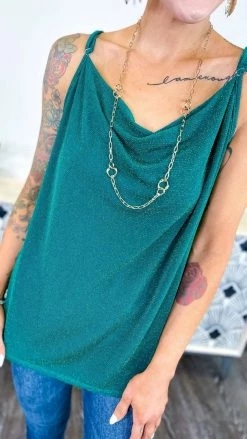 The ZigZag Stripe Green Night Train Tank TOPS & TUNICS