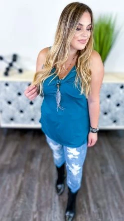 The ZigZag Stripe Green Play Along Tank [NO RETURNS]