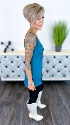 The ZigZag Stripe Green Play Along Tank [NO RETURNS]