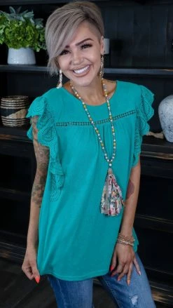 BiBi Green Riverside Dance Top