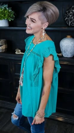 BiBi Green Riverside Dance Top