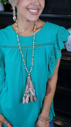 BiBi Green Riverside Dance Top