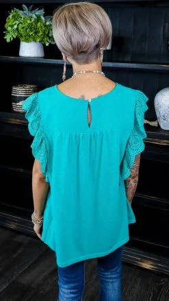 BiBi Green Riverside Dance Top