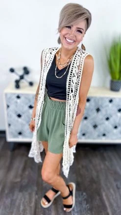 The ZigZag Stripe Green Rooftop Lunch Shorts [NO RETURNS]