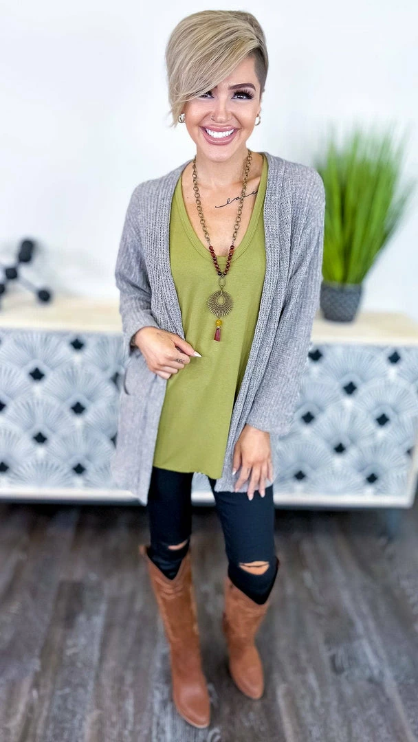 The ZigZag Stripe Green Stellar Time Tank