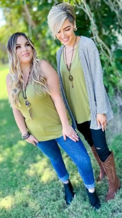 The ZigZag Stripe Green Stellar Time Tank