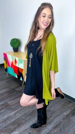 The ZigZag Stripe Green Subtle Style Cardigan
